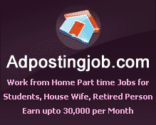Work from home,  Internet Jobs,  Online Ad Posting Job.