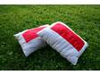 Cozy rectangular throw pillows,  made of all recycled