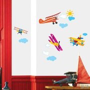 Home Decor Mural Art Wall Paper Stickers - Airplane SS58223
