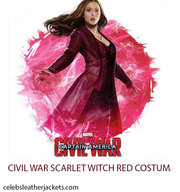 CIVIL WAR SCARLET WITCH RED COSTUME