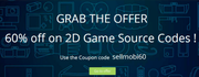 60% off on 2D Game Source Code 