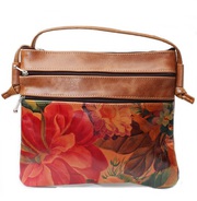 Genuine Floral Leather Crossbody Bag For $75