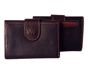100% Pebbled Argentinian Leather Tri-Fold Uni-Sex Wallet For $65
