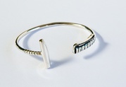 Solid Sterling Silver Heavy Polo Mallet Cuff Bracelet For $135