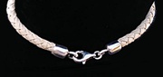 Solid Sterling Silver & Rawhide Horse Head Bracelet For $115