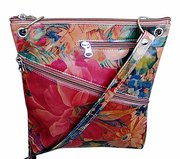 Genuine Argentinian Floral Leather Bag - Cross-body Style For $125