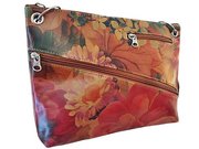 Argentinian Floral Leather Bag - Cross-body Style For $125