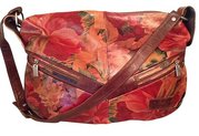 Uniquely Beautiful Argentine Floral Leather Bag - Over Sized - PI-AF/5
