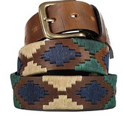 Argentinian Leather Embroidered Polo Player Belt For $75