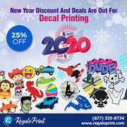 New Year Discount and Deals Are Out For Decals Printing - RegaloPrint