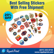 Best Selling Stickers at 20% Discount With Free Shipment - RegaloPrint