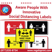 Aware People with Innovative Social Distancing Labels – RegaloPrint 