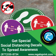 Get Special Social Distancing Decals To Spread Awareness – RegaloPrint
