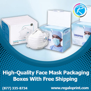 Face Mask Packaging Boxes With Free Delivery Service – RegaloPrint