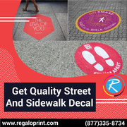 Get Quality Street And Sidewalk Decal – RegaloPrint 