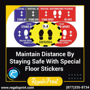 Maintain Distance By Staying Safe With Special Floor Stickers