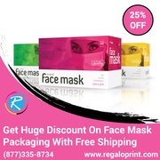 Get 25% Discount On Face Mask Packaging With Free Shipping