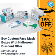 Buy Custom Face Mask Boxes With 15% Halloween Discount Offer