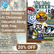 Order Stickers At 20% Christmas Discount Along With Free Customization