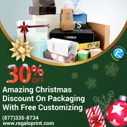30% Christmas Discount On Packaging With Free Customizing