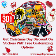 Get 30% Christmas Discount On Stickers With Free Customizing Options