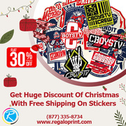 Get 30% Discount Of Christmas With Free Shipping On Stickers