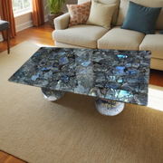 Artisan-Made Labradorite Agate Stone Vanity and Kitchen Countertop