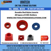 Uratech : High-Quality Red nylon inserts for all types of CNC Holder